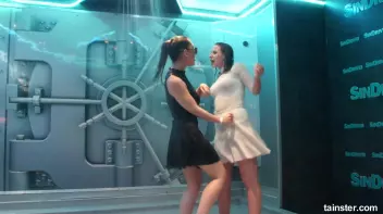 Cute chicks party underneath the club shower Screencap 41 on sinx.preview.netperv.com