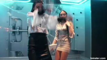 Cute chicks party underneath the club shower Screencap 51 on sinx.preview.netperv.com
