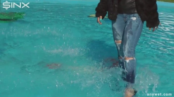 Raven Haired Hottie Soaks Herself At Waterpark Screencap 5 on sinx.preview.netperv.com