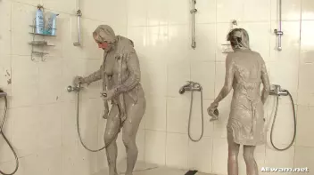Eurobabe Post Mud Fight Shower Down Screencap 1 on sinx.preview.netperv.com