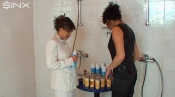 Gorgeous Brunettes Smeared In Cream And Puddings Screencap 1 on sinx.preview.netperv.com