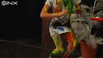 Wet And Messy Paint Play With Sexy Blonde Screencap 43 on sinx.preview.netperv.com