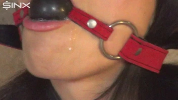 Handcuffed Hottie Drools Down Her Satin Blouse Screencap 7 on sinx.preview.netperv.com