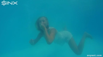 Outdoor Pool Play For Babes In White Dresses Screencap 27 on sinx.preview.netperv.com