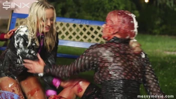 Outdoor Lesbian Food Fight Gets Real Messy Screencap 45 on sinx.preview.netperv.com