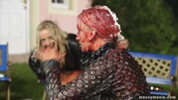 Outdoor Lesbian Food Fight Gets Real Messy Screencap 47 on sinx.preview.netperv.com