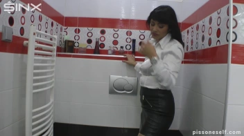 Raven Haired Hottie Pees Through Pantyhose Screencap 11 on sinx.preview.netperv.com