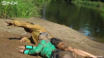 Hot girls wrestle in mud Screencap 29 on sinx.preview.netperv.com