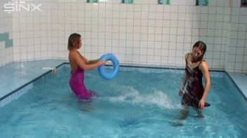 Catfighting Girls Get Soaked In The Pool Screencap 33 on sinx.preview.netperv.com