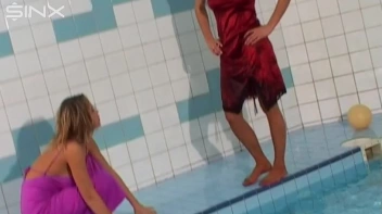 Catfighting Girls Get Soaked In The Pool Screencap 6 on sinx.preview.netperv.com
