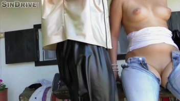 This Is For The Kinkster In You: 2 Leather Beauties & A Denim Damsel - Attacking Asses With Fingers & Tongues ... Screencap 40 on sinx.preview.netperv.com