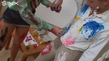 Dressed Babes Paint Each Others Outfits Screencap 23 on sinx.preview.netperv.com