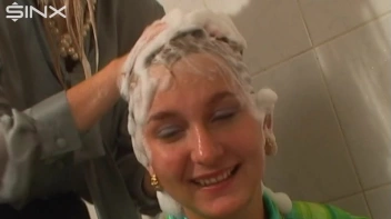 Fully Dressed Ladies Wash Their Hair Together Screencap 69 on sinx.preview.netperv.com