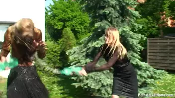 Cutie Babes In Fully Clothed Water Fight! Screencap 32 on sinx.preview.netperv.com
