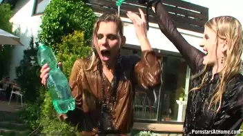 Cutie Babes In Fully Clothed Water Fight! Screencap 39 on sinx.preview.netperv.com