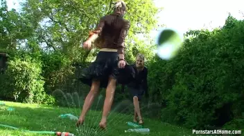Cutie Babes In Fully Clothed Water Fight! Screencap 82 on sinx.preview.netperv.com