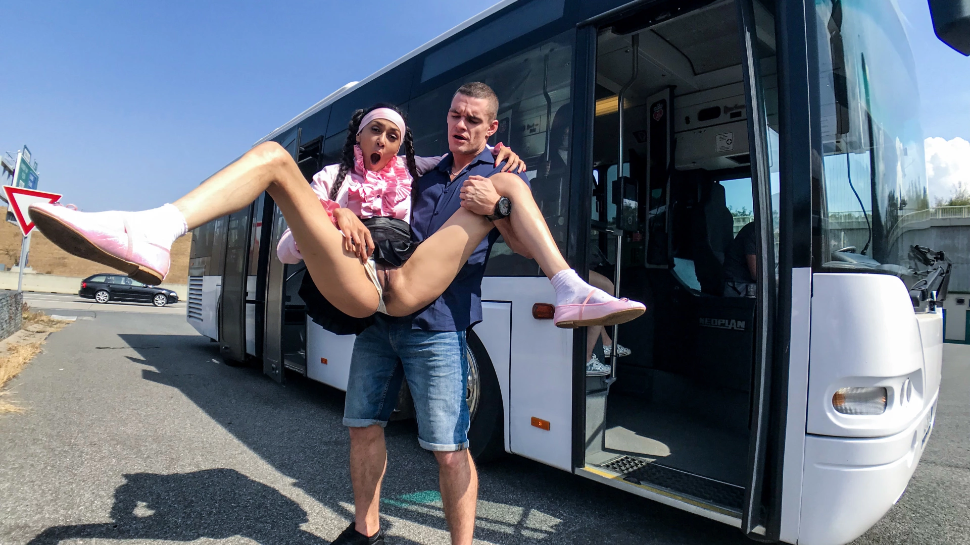 Pigtailed Cutie Sucks Cock On A Public Bus on sinx.preview.netperv.com