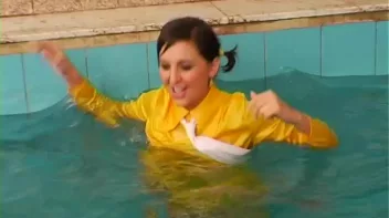 Satin Clad Cuties Hop In The Pool Screencap 25 on sinx.preview.netperv.com