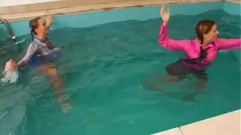 Satin Clad Cuties Hop In The Pool Screencap 27 on sinx.preview.netperv.com