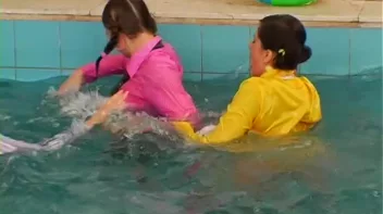 Satin Clad Cuties Hop In The Pool Screencap 29 on sinx.preview.netperv.com