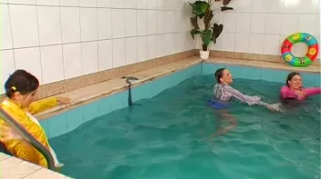 Satin Clad Cuties Hop In The Pool Screencap 45 on sinx.preview.netperv.com