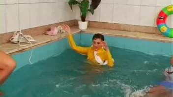 Satin Clad Cuties Hop In The Pool Screencap 65 on sinx.preview.netperv.com