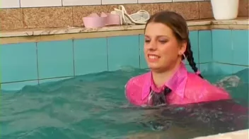 Satin Clad Cuties Hop In The Pool Screencap 66 on sinx.preview.netperv.com