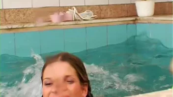 Satin Clad Cuties Hop In The Pool Screencap 67 on sinx.preview.netperv.com