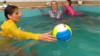 Satin Clad Cuties Hop In The Pool Screencap 69 on sinx.preview.netperv.com