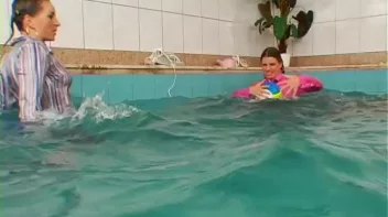 Satin Clad Cuties Hop In The Pool Screencap 70 on sinx.preview.netperv.com