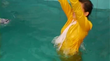 Satin Clad Cuties Hop In The Pool Screencap 75 on sinx.preview.netperv.com