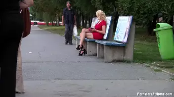 Bus Stop Babe Gives Killer Blowjobs Screencap 2 on sinx.preview.netperv.com