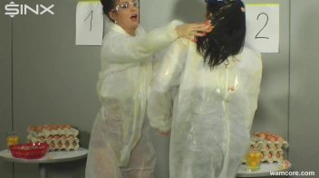 Sexy egg experts get into a sloppy foodfight Screencap 18 on sinx.preview.netperv.com