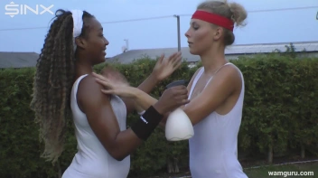 Lathered Up Fitness Babes Get Wet In The Shower Screencap 29 on sinx.preview.netperv.com