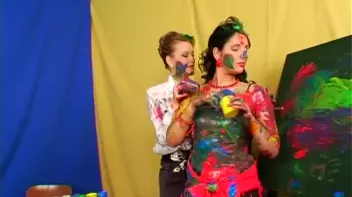 Painting Lesson Turns Messy Screencap 37 on sinx.preview.netperv.com