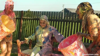 Babes Painting Project Gets Messy Screencap 39 on sinx.preview.netperv.com