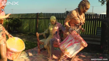 Babes Painting Project Gets Messy Screencap 41 on sinx.preview.netperv.com