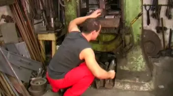 Hard Bi Pounding At The Machine Shop Screencap 3 on sinx.preview.netperv.com