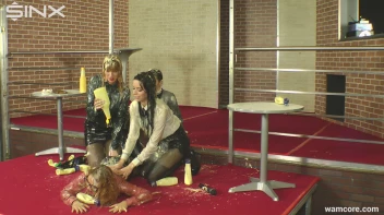 Production Crew Of Sexy Girls Wrestle In Sauce Screencap 43 on sinx.preview.netperv.com