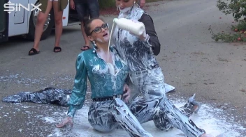 Bitchy Europeans Get Drenched In Milk Outside Screencap 25 on sinx.preview.netperv.com