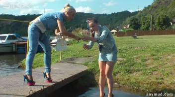 Hot Babes Catfight In Muddy Stream Screencap 9 on sinx.preview.netperv.com