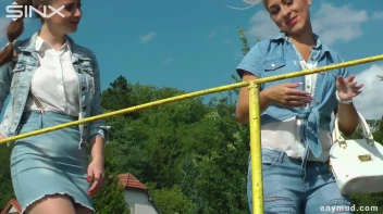 Hot Babes Catfight In Muddy Stream Screencap 1 on sinx.preview.netperv.com