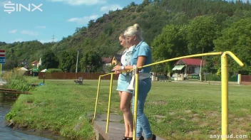 Hot Babes Catfight In Muddy Stream Screencap 3 on sinx.preview.netperv.com