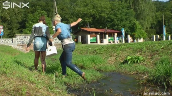 Hot Babes Catfight In Muddy Stream Screencap 36 on sinx.preview.netperv.com