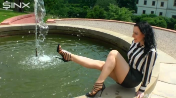 Hot Babe's Wet And Messy Outdoor Cool Down Screencap 3 on sinx.preview.netperv.com