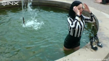 Hot Babe's Wet And Messy Outdoor Cool Down Screencap 11 on sinx.preview.netperv.com