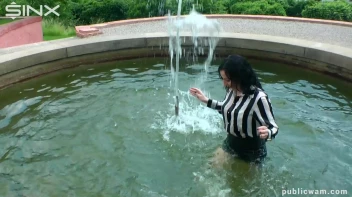 Hot Babe's Wet And Messy Outdoor Cool Down Screencap 13 on sinx.preview.netperv.com