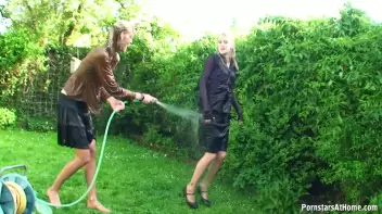 Cutie Babes In Fully Clothed Water Fight! Screencap 98 on sinx.preview.netperv.com