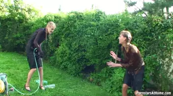 Cutie Babes In Fully Clothed Water Fight! Screencap 102 on sinx.preview.netperv.com