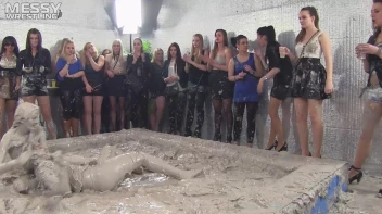 Muddy Wrestling: Miss Skinny Is Back In Messy Action! Hair Pullers Go Hard! Screencap 50 on sinx.preview.netperv.com